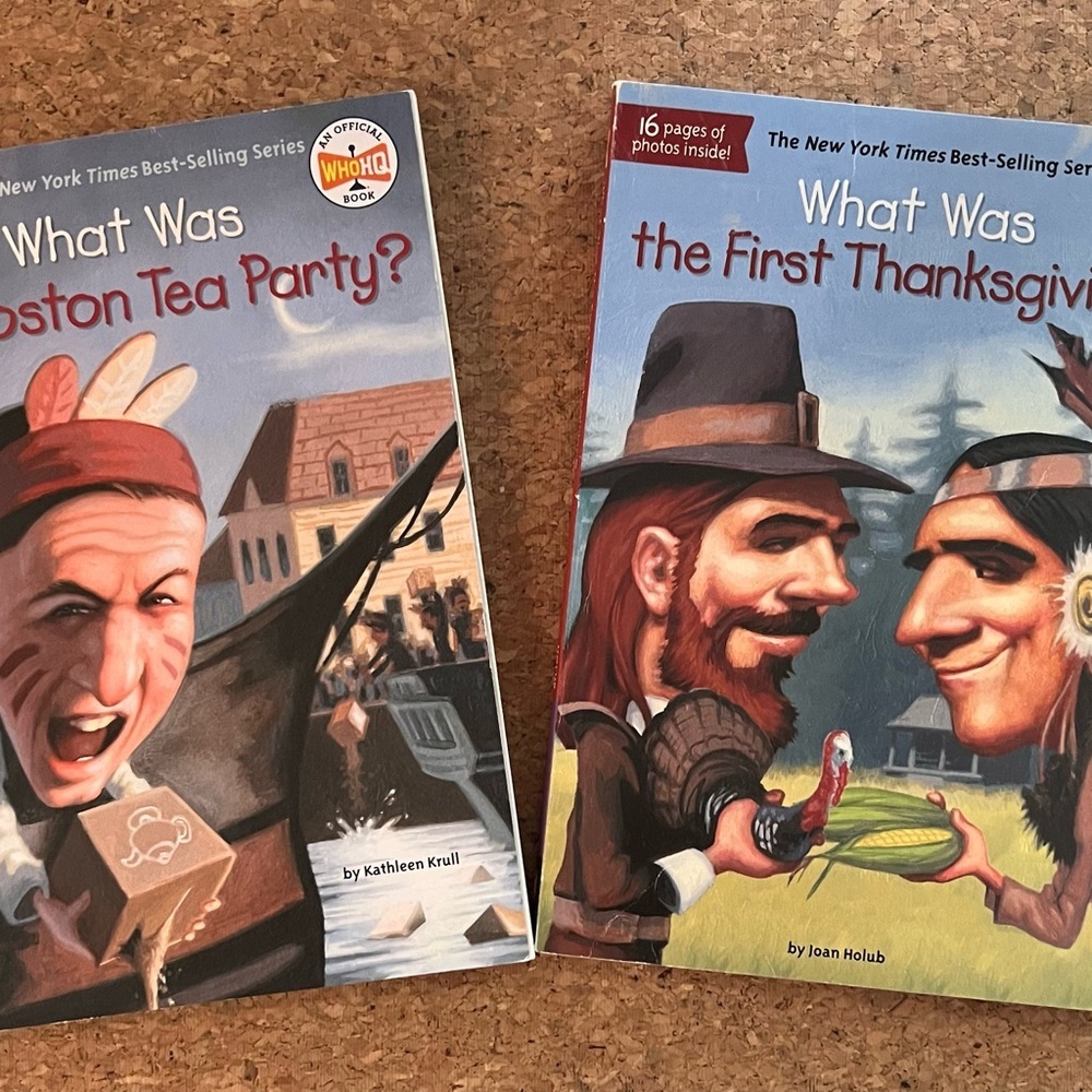 Historical Event Book Set - Boston‎ Tea Party & First Thanksgiving